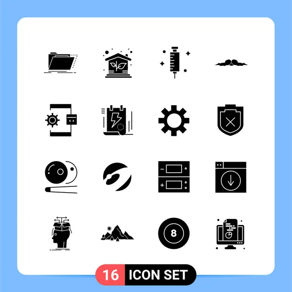 Conjunto Iconos Creativos Universales Ilustración Vectorial — Archivo Imágenes Vectoriales