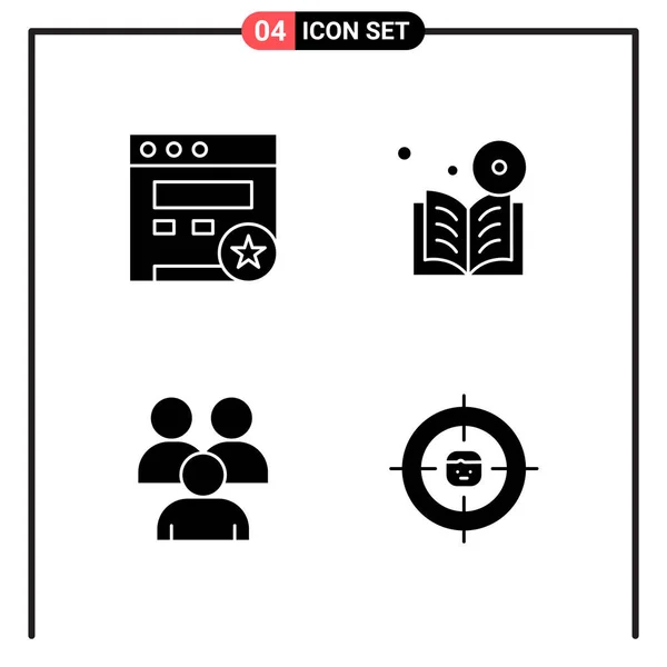 Set Dari Ikon Kreatif Universal Cukup Ilustrasi Vektor Untuk Aplikasi - Stok Vektor