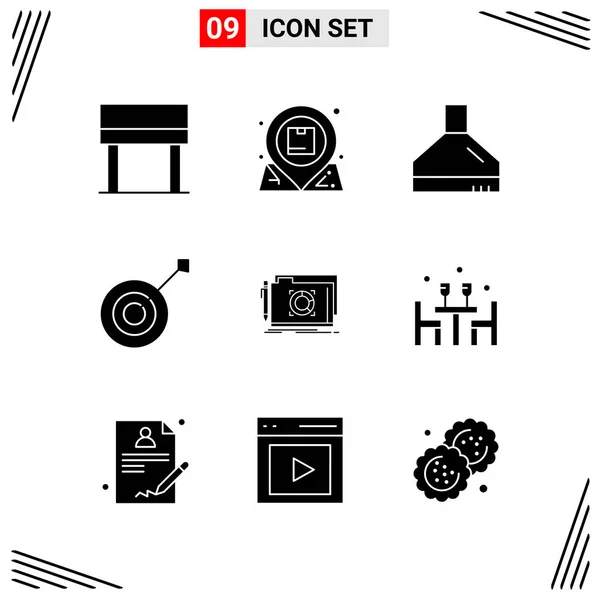 Conjunto Iconos Creativos Universales Simplemente Vector Ilustraciones Para Aplicaciones Web — Vector de stock