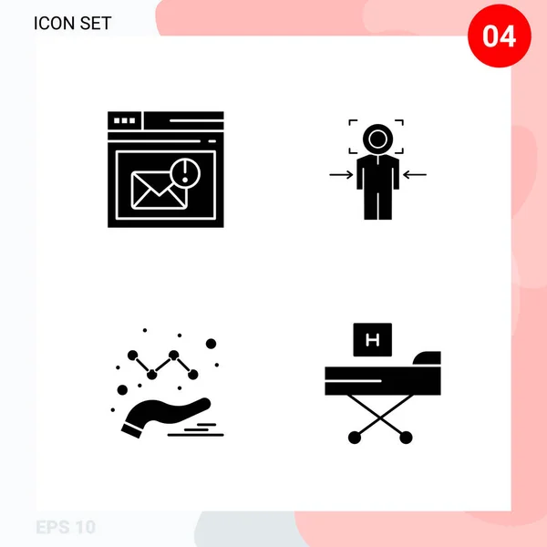 Conjunto Iconos Creativos Universales Ilustración Vectorial — Vector de stock