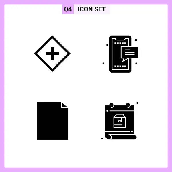 Set Universal Creative Icons Simply Vector Illustrations Web Mobile Apps — Stock Vector