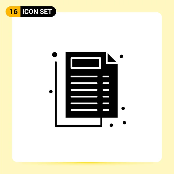 Set de 25 iconos de negocio universales Vector — Vector de stock