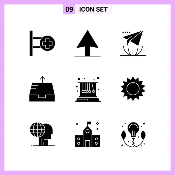 Set Universal Creative Icons Simply Vector Illustrations Web Mobile Apps — Stock Vector