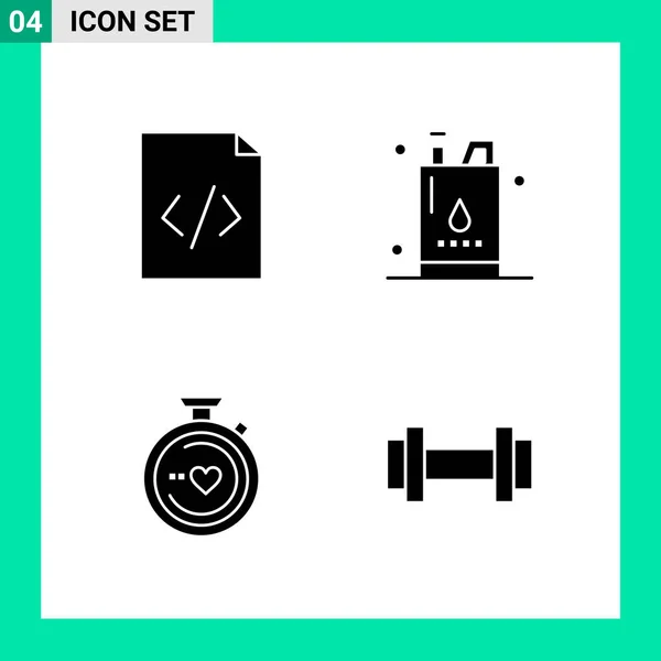 Conjunto Iconos Creativos Universales Simplemente Vector Ilustraciones Para Aplicaciones Web — Vector de stock