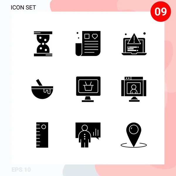 Conjunto Iconos Creativos Universales Simplemente Vector Ilustraciones Para Aplicaciones Web — Archivo Imágenes Vectoriales