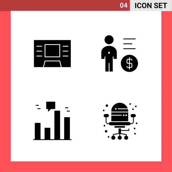 Conjunto Iconos Creativos Universales Simplemente Vector Ilustraciones Para Aplicaciones Web — Vector de stock