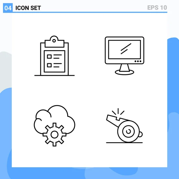 Set of 25 Universal Business Icons Vector — Stockový vektor