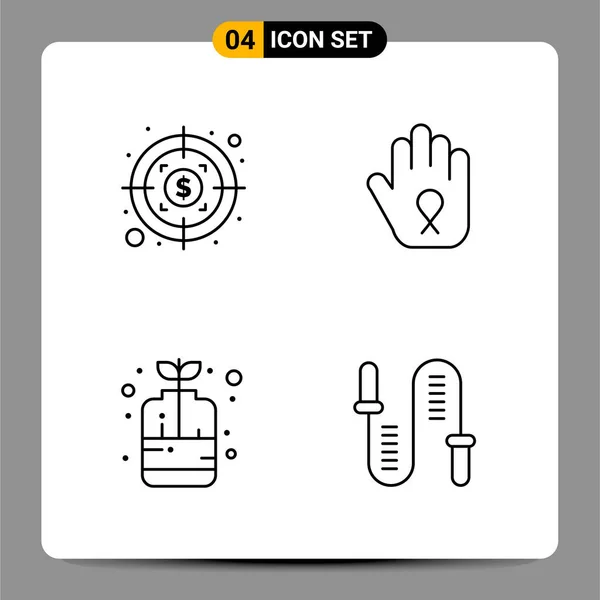 Conjunto Iconos Creativos Universales Simplemente Vector Ilustraciones Para Aplicaciones Web — Vector de stock