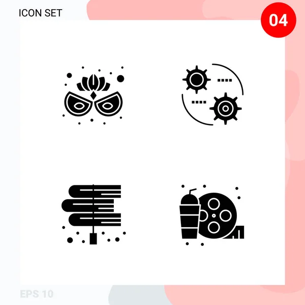 Conjunto Iconos Creativos Universales Simplemente Vector Ilustraciones Para Aplicaciones Web — Vector de stock