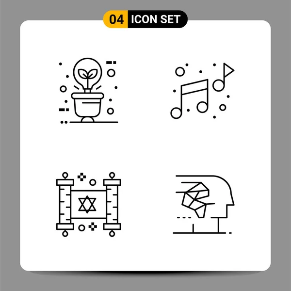 Conjunto Iconos Creativos Universales Simplemente Vector Ilustraciones Para Aplicaciones Web — Vector de stock