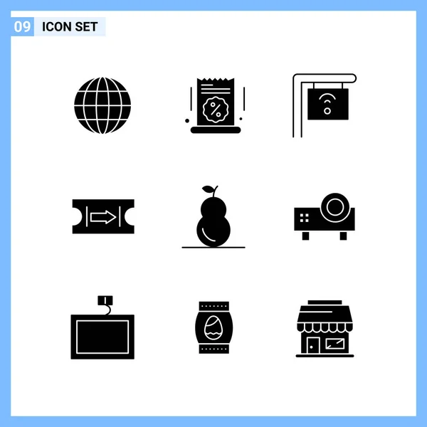 Set Universal Creative Icons Simply Vector Illustrations Web Mobile Apps — Stock Vector