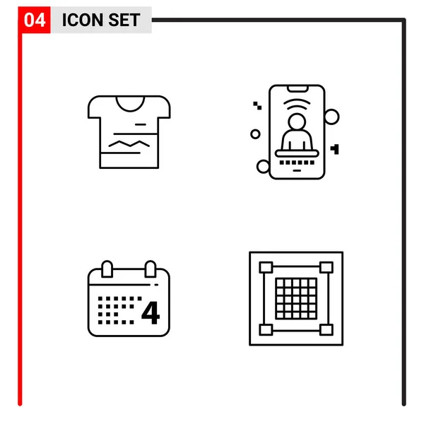 Conjunto Ícones Criativos Universais Simplesmente Vetor Ilustrações Para Web Aplicativos —  Vetores de Stock