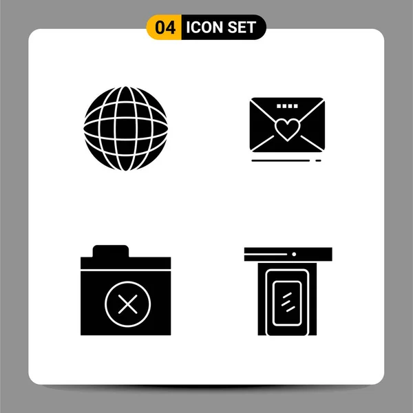 Conjunto Iconos Creativos Universales Simplemente Vector Ilustraciones Para Aplicaciones Web — Vector de stock