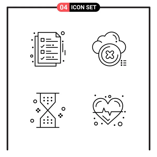 Conjunto Iconos Creativos Universales Simplemente Vector Ilustraciones Para Aplicaciones Web — Archivo Imágenes Vectoriales