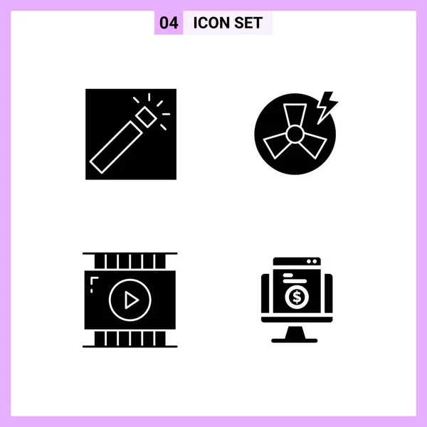 Set Dari Ikon Kreatif Universal Cukup Ilustrasi Vektor Untuk Aplikasi - Stok Vektor