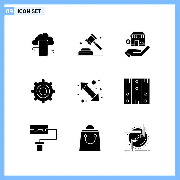 Conjunto Iconos Creativos Universales Simplemente Vector Ilustraciones Para Aplicaciones Web — Vector de stock