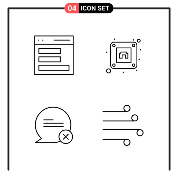 Set of 25 Universal Business Icons Vector — Stockový vektor