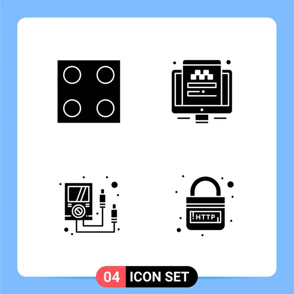 Conjunto Iconos Creativos Universales Simplemente Vector Ilustraciones Para Aplicaciones Web — Vector de stock