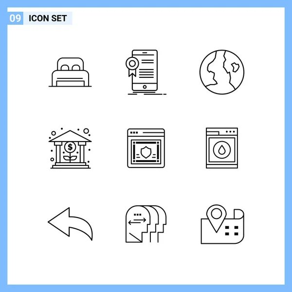 Set de 25 iconos de negocio universales Vector — Vector de stock