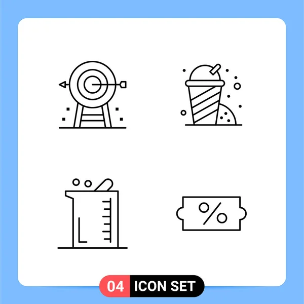 Conjunto Iconos Creativos Universales Simplemente Vector Ilustraciones Para Aplicaciones Web — Archivo Imágenes Vectoriales