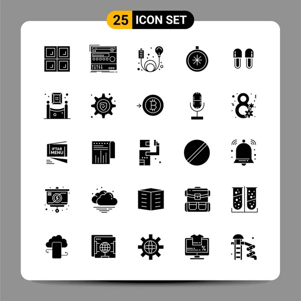 Set Universal Creative Icons Simply Vector Illustrations Web Mobile Apps — Stock Vector