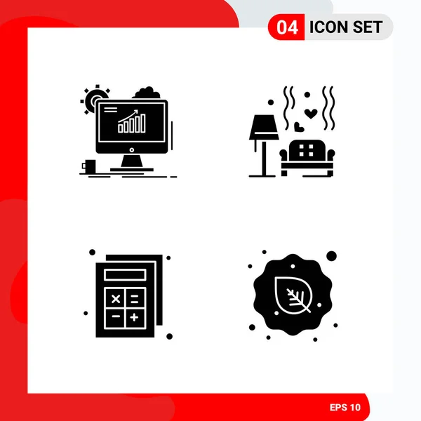 Conjunto Iconos Creativos Universales Simplemente Vector Ilustraciones Para Aplicaciones Web — Vector de stock