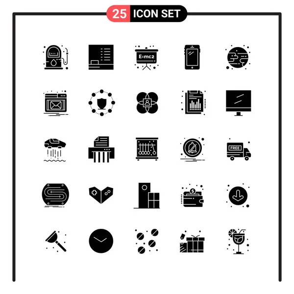 Conjunto Iconos Creativos Universales Simplemente Vector Ilustraciones Para Aplicaciones Web — Archivo Imágenes Vectoriales