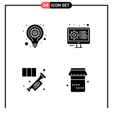 Evrensel yaratıcı simgeler kümesi, web ve mobil uygulamalar ve projeler için basit vektör illüstrasyonları 