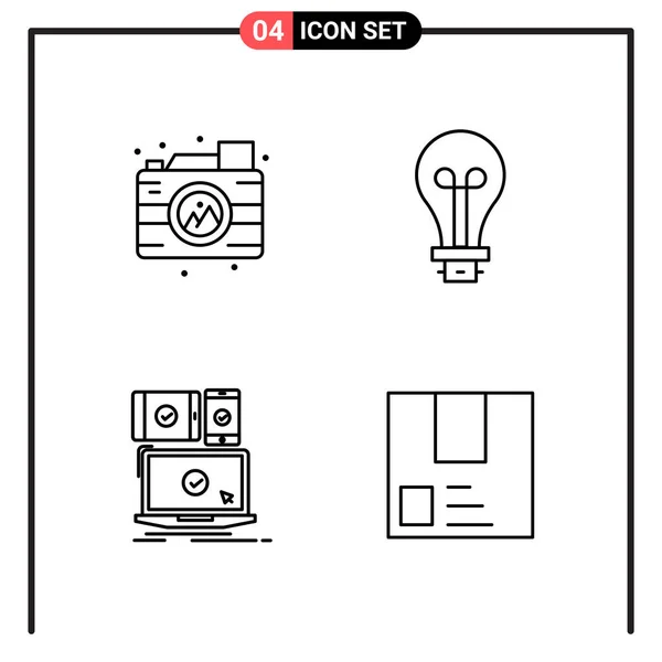 Vector Illustration Modern Icons Set — Stock Vector