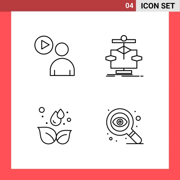 Set Universal Creative Icons Simply Vector Illustrations Web Mobile Apps — Stock Vector