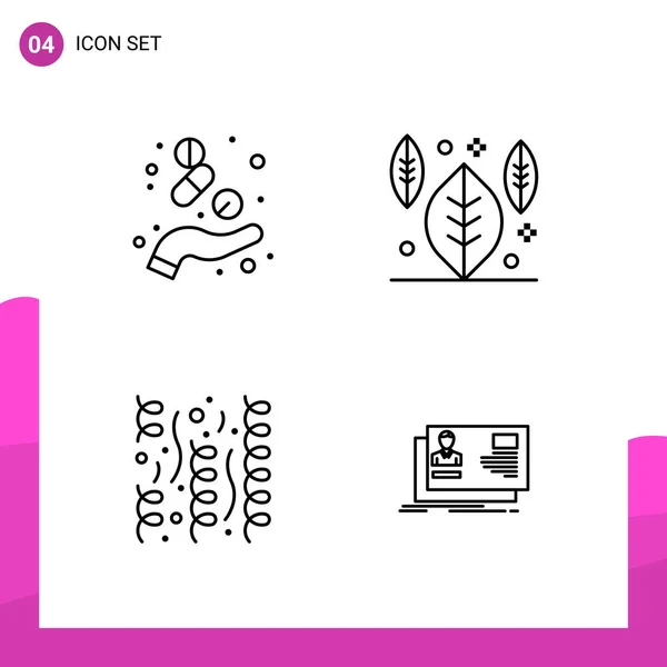 Set Universal Creative Icons Simply Vector Illustrations Web Mobile Apps — Stock Vector