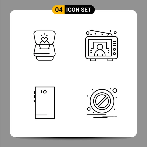 Set of 25 Universal Business Icons Vector — Stock Vector