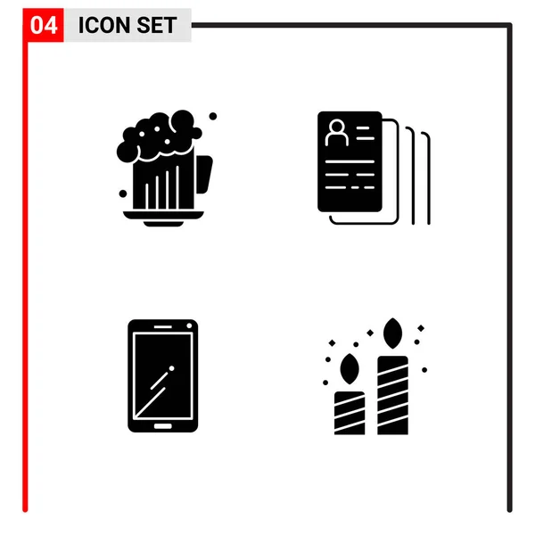 Set Universal Creative Icons Simply Vector Illustrations Web Mobile Apps — Stock Vector