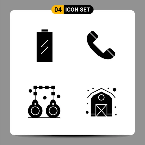 Conjunto Iconos Creativos Universales Simplemente Vector Ilustraciones Para Aplicaciones Web — Archivo Imágenes Vectoriales