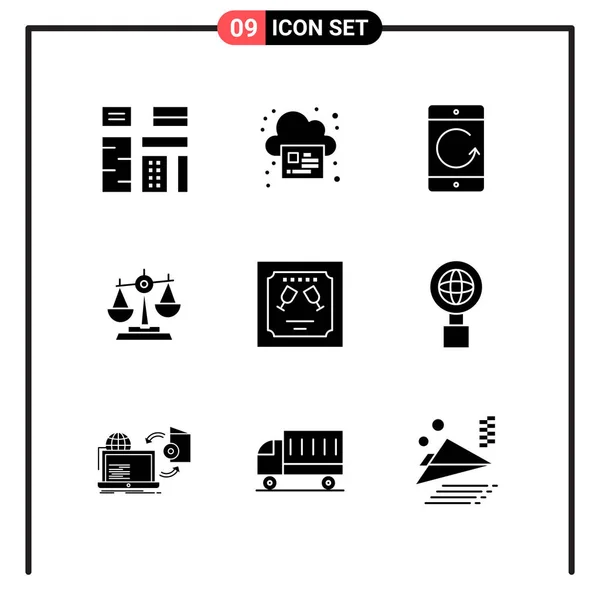 Conjunto Iconos Creativos Universales Simplemente Vector Ilustraciones Para Aplicaciones Web — Vector de stock