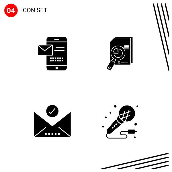 Conjunto Iconos Creativos Universales Simplemente Vector Ilustraciones Para Aplicaciones Web — Vector de stock