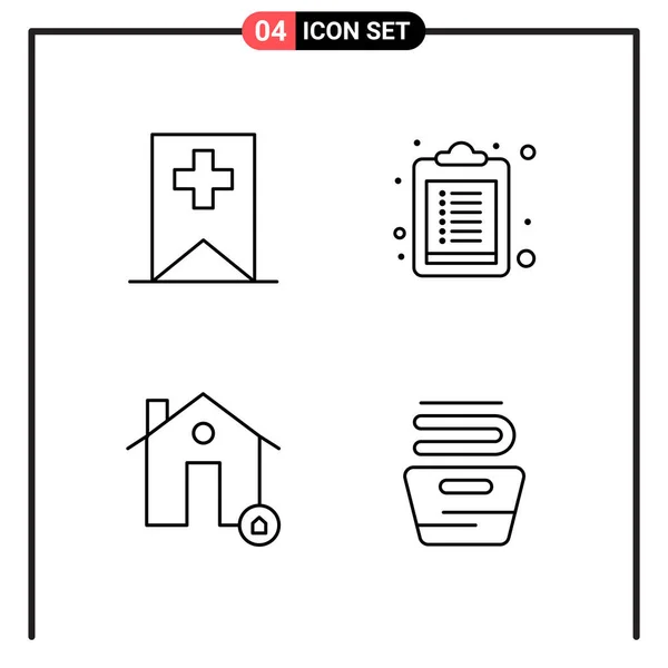 Set Universal Creative Icons Simply Vector Illustrations Web Mobile Apps — Stock Vector