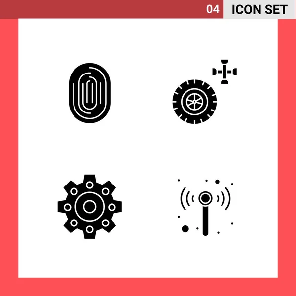 Conjunto Iconos Creativos Universales Simplemente Vector Ilustraciones Para Aplicaciones Web — Archivo Imágenes Vectoriales