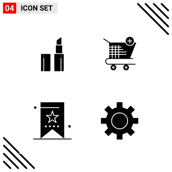 Conjunto Iconos Creativos Universales Simplemente Vector Ilustraciones Para Aplicaciones Web — Archivo Imágenes Vectoriales