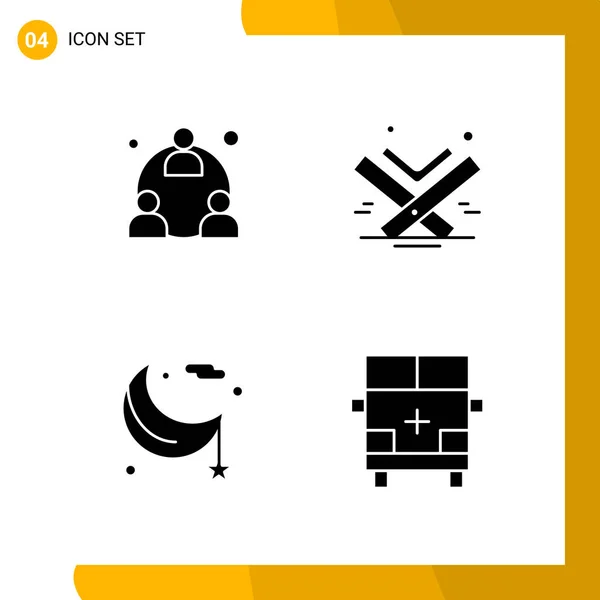 Conjunto Iconos Creativos Universales Simplemente Vector Ilustraciones Para Aplicaciones Web — Vector de stock