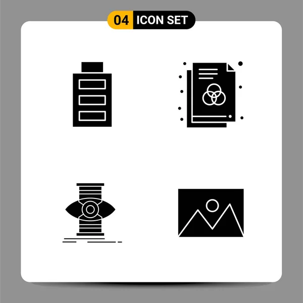 Conjunto Iconos Creativos Universales Simplemente Vector Ilustraciones Para Aplicaciones Web — Archivo Imágenes Vectoriales