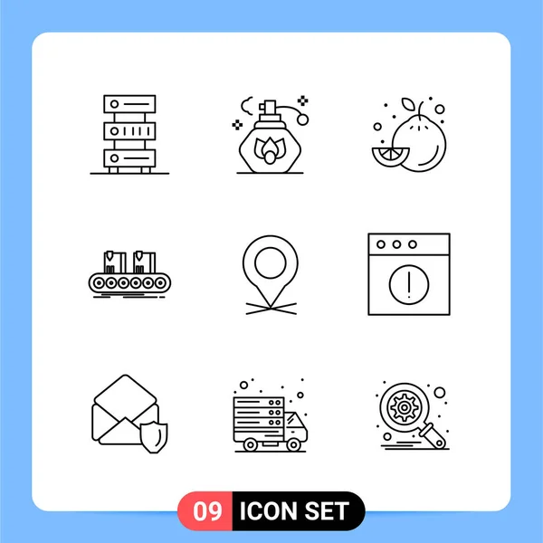 Conjunto Iconos Creativos Universales Simplemente Vector Ilustraciones Para Aplicaciones Web — Vector de stock