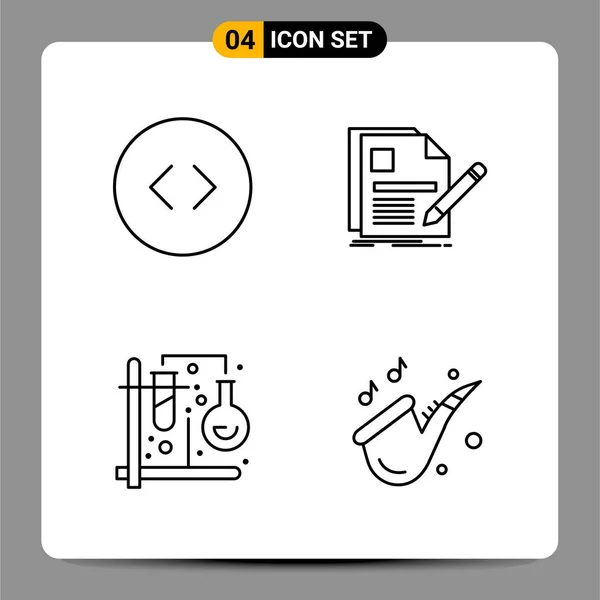 Set Universal Creative Icons Simply Vector Illustrations Web Mobile Apps — Stock Vector