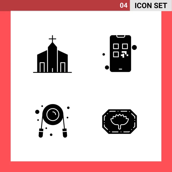 Conjunto Iconos Creativos Universales Simplemente Vector Ilustraciones Para Aplicaciones Web — Archivo Imágenes Vectoriales