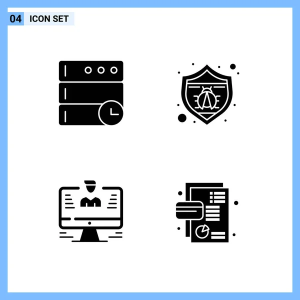 Set Dari Ikon Kreatif Universal Cukup Ilustrasi Vektor Untuk Aplikasi - Stok Vektor