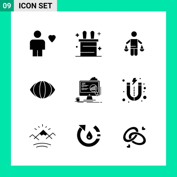 Conjunto Iconos Creativos Universales Simplemente Vector Ilustraciones Para Aplicaciones Web — Vector de stock