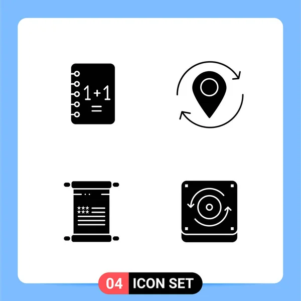 Conjunto Iconos Creativos Universales Simplemente Vector Ilustraciones Para Aplicaciones Web — Vector de stock