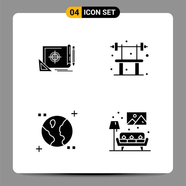 Set Universal Creative Icons Simply Vector Illustrations Web Mobile Apps — Stock Vector