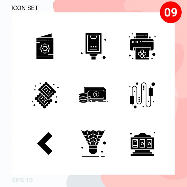 Conjunto Iconos Creativos Universales Simplemente Vector Ilustraciones Para Aplicaciones Web — Vector de stock