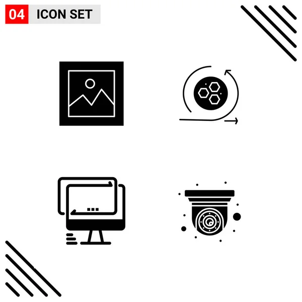 Conjunto Iconos Creativos Universales Simplemente Vector Ilustraciones Para Aplicaciones Web — Vector de stock